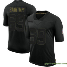 Mens Green Bay Packers David Bakhtiari Black Limited 2020 Salute To Service Gbp212 Jersey GBP370